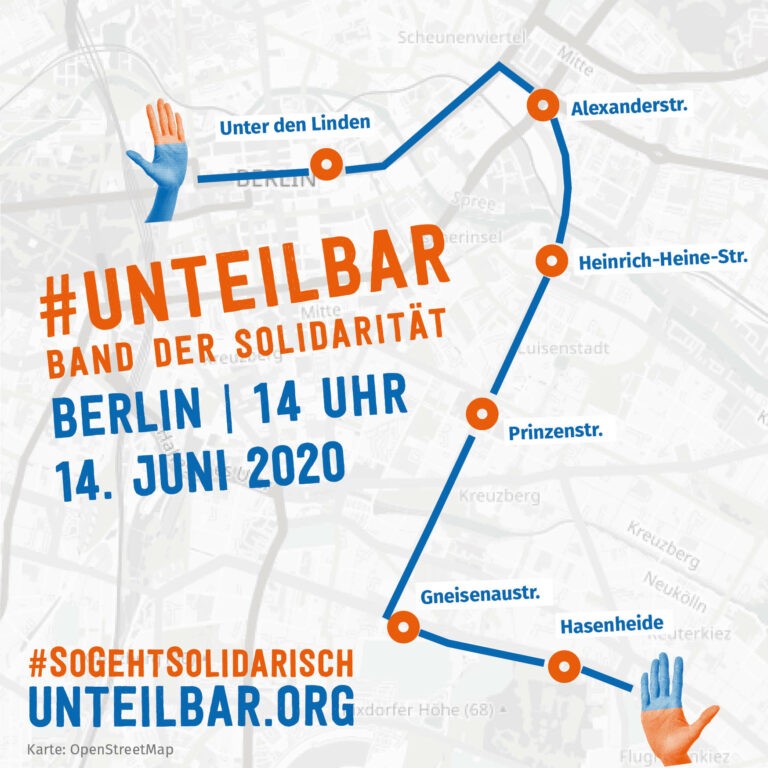 Die Vielen Aktionstag 14.6.2020 Berliner Route
